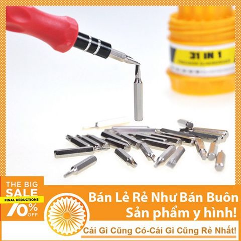 Bộ Tua Vít Đa Năng 31 Món - Dụng Cụ Sửa Chữa Điện Tử Chuyên Dụng Với Tay Cầm Nam Châm và Đầu Vít Đầy Đủ Kích Cỡ