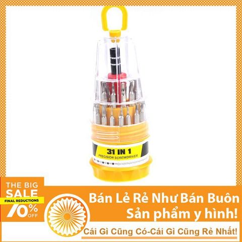 Bộ Tua Vít Đa Năng 31 Món - Dụng Cụ Sửa Chữa Điện Tử Chuyên Dụng Với Tay Cầm Nam Châm và Đầu Vít Đầy Đủ Kích Cỡ