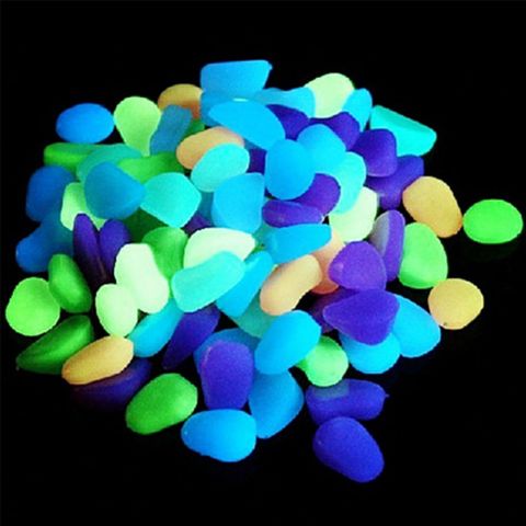 Bộ 10 Viên Đá Dạ Quang Phát Sáng - Trang Trí Bể Cá, Vườn, Lối Đi - Đá Cuội Phát Sáng Thời Gian Lên Đến 10 Giờ