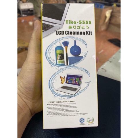 Bộ Vệ Sinh Laptop 4 Món - Dụng Cụ Lau Chùi Máy Tính Chuyên Nghiệp, Khăn Mềm, Xịt Bụi Silicone, Chổi Vệ Sinh An Toàn