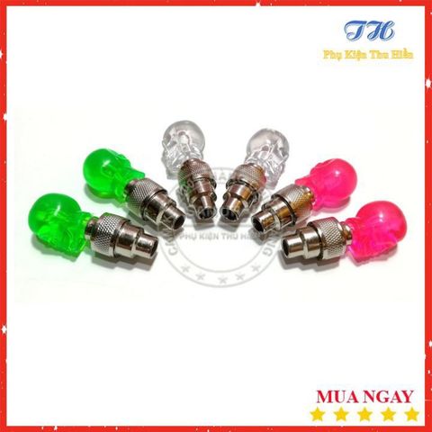 Combo 2 Đèn Led Gắn Van Bánh Xe - Đèn Trang Trí Phát Sáng Động Bảo Đảm An Toàn Khi Di Chuyển