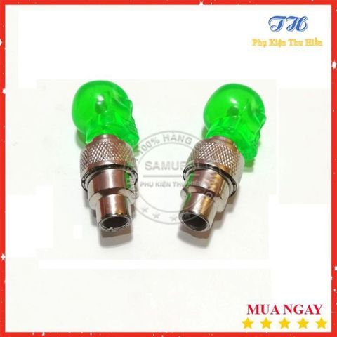 Combo 2 Đèn Led Gắn Van Bánh Xe - Đèn Trang Trí Phát Sáng Động Bảo Đảm An Toàn Khi Di Chuyển