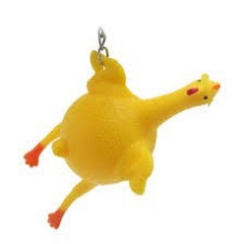 Móc Chìa Khóa Gà Đẻ Trứng Vàng - Phụ Kiện Dễ Thương, Đồ Trang Trí Gáo Bơm Độc Đáo, Quà Tặng Hài Hước