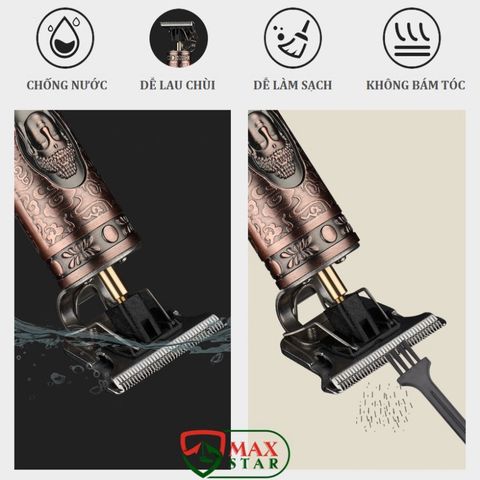 Tông Đơ Cắt Tóc Chuyên Nghiệp T9 Hình Phật - Máy Cắt Tóc Nam Cao Cấp, Bảo Hành Chính Hãng 3 Tháng, Đổi Mới 30 Ngày