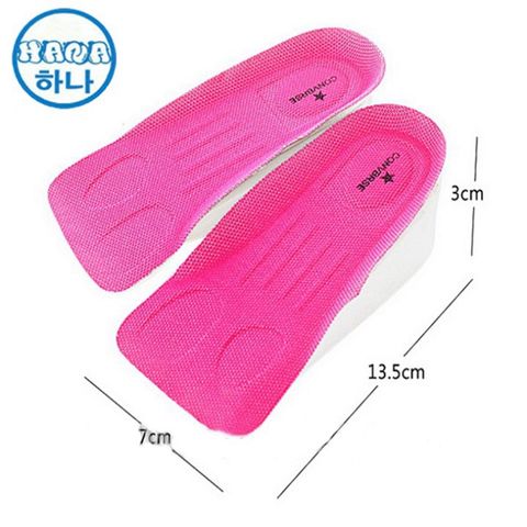 Miếng Lót Giày Tăng Chiều Cao Silicone - Bộ 2 Miếng Dành Cho Giày Nam Nữ, êm chân, Vô Hình, Chống Trượt, Thời Trang Hana