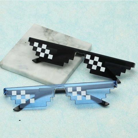 Kính Mát Thug Life Minecraft Pixel W0124 - Kính Chống Tia UV Thời Trang Cho Trẻ Em, Sành Điệu Khi Ra Ngoài