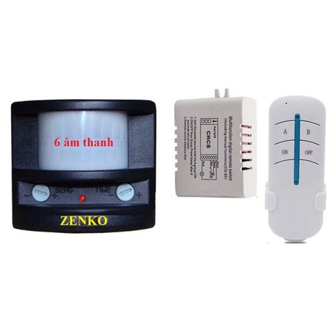 Bộ Chuông Chống Trộm Điều Khiển Từ Xa Zenko-T02DK - Thiết Bị An Ninh Cao Cấp, Cảm Ứng Hồng Ngoại, Âm Thanh Cảnh Báo Lớn