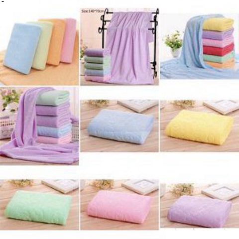 Khăn Tắm Siêu Mềm Mịn Xuất Nhật 140x70cm - Microfiber Cao Cấp, Hút Ẩm Nhanh, An Toàn Cho Da Nhạy Cảm, Giao Hàng Miễn Phí HCM
