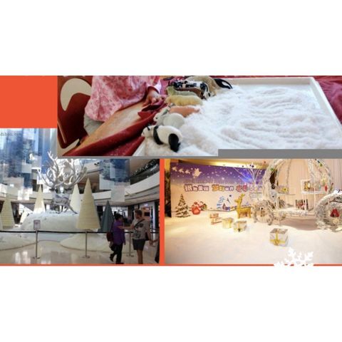 Bột Tuyết Nhân Tạo Trang Trí Noel - Tuyết Giả Dùng Dựng Cảnh Phim, Khu Vui Chơi - An Toàn, Thân Thiện Môi Trường, 1kg