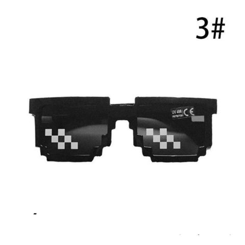 Kính Mát Thug Life 8 Bit Unisex - Kính Mát Chống UV Mirror Phong Cách Meme 