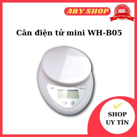Cân Điện Tử Mini WH-B05 - Cân Chính Xác Cao, Đẹp, Hiệu Suất Ổn Định, Tải Trọng Tối Đa 5kg, Khuyến Mãi Hấp Dẫn