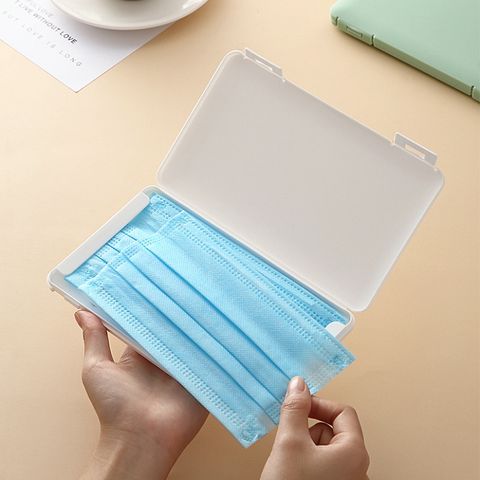 Hộp Đựng Khẩu Trang Y Tế Gấp Gọn Chống Bụi - Hộp Nhỏ Tiện Lợi Cho Mặt Nạ, Chất Liệu PP Bền Bỉ, Có Nắp Thời Trang