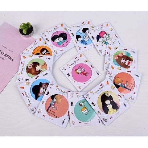 Gương Mini Cầm Tay Hàn Quốc Siêu Dễ Thương - Kích Thước Nhỏ Gọn, Tiện Dụng, Phụ Kiện Thời Trang Cho Nữ