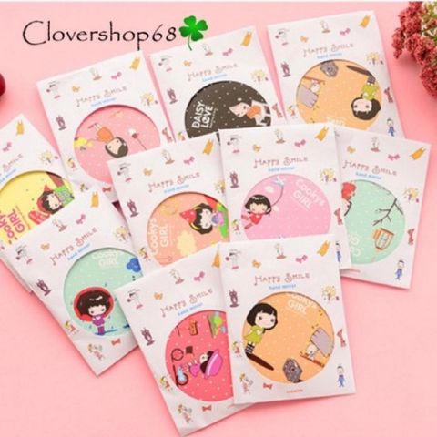 Gương Mini Cầm Tay Hàn Quốc Siêu Dễ Thương - Kích Thước Nhỏ Gọn, Tiện Dụng, Phụ Kiện Thời Trang Cho Nữ