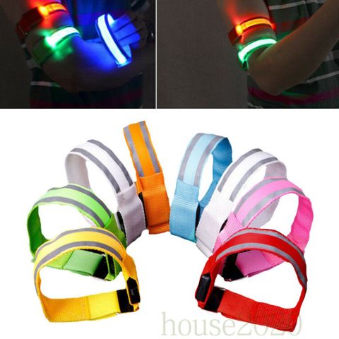 Băng Đeo Tay LED Nylon Chạy Bộ Ban Đêm - Bảo Vệ An Toàn, Thời Trang Thể Thao Cho Người Đam Mê Chạy Bộ