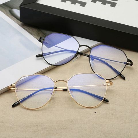 Kính Râm Polygon Nobita Gọng Kim Loại Thời Trang UV400 - Kính Mát Độc Đáo Cho Nữ, Phong Cách Cổ Điển và Hiện Đại