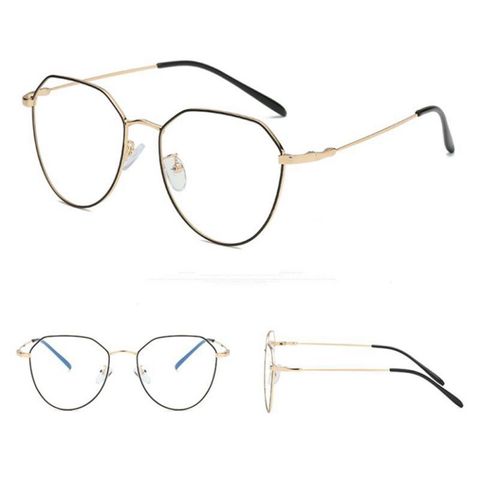 Kính Râm Polygon Nobita Gọng Kim Loại Thời Trang UV400 - Kính Mát Độc Đáo Cho Nữ, Phong Cách Cổ Điển và Hiện Đại