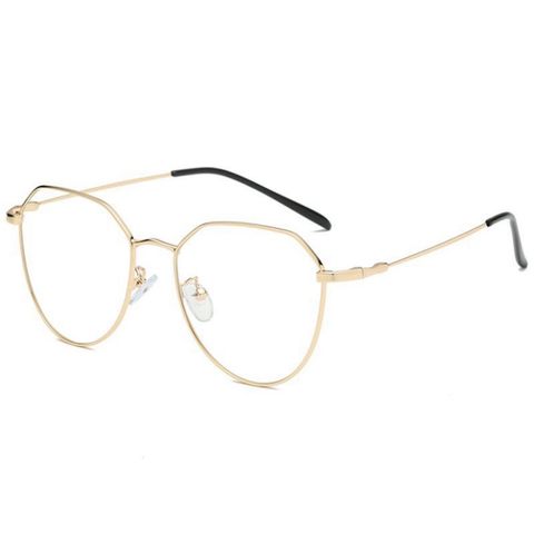 Kính Râm Polygon Nobita Gọng Kim Loại Thời Trang UV400 - Kính Mát Độc Đáo Cho Nữ, Phong Cách Cổ Điển và Hiện Đại