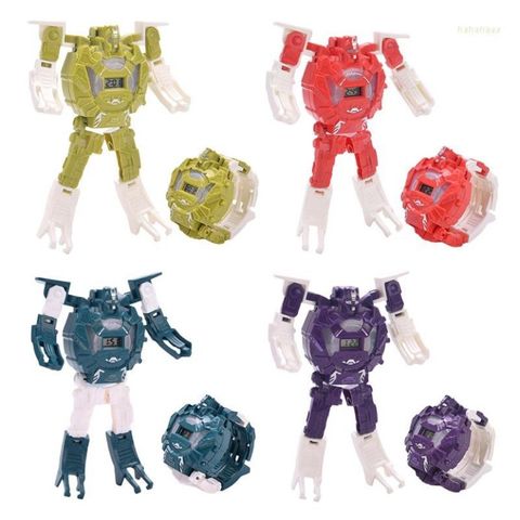 Đồng Hồ Đeo Tay Điện Tử 2 Trong 1 Hình Robot Luminous Thông Minh Dành Cho Trẻ Em - Quà Tặng Độc Đáo Cho Bé Trai, Bé Gái