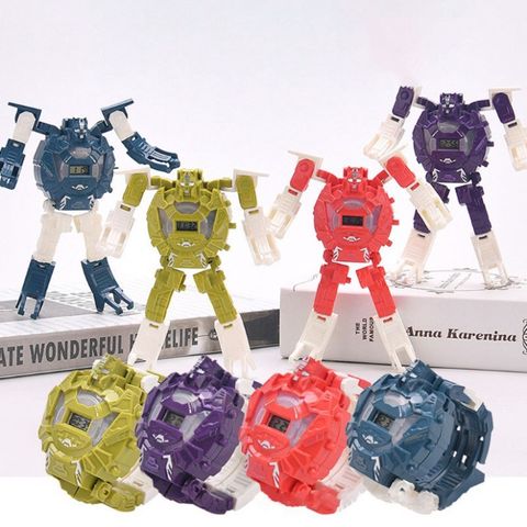 Đồng Hồ Đeo Tay Điện Tử 2 Trong 1 Hình Robot Luminous Thông Minh Dành Cho Trẻ Em - Quà Tặng Độc Đáo Cho Bé Trai, Bé Gái