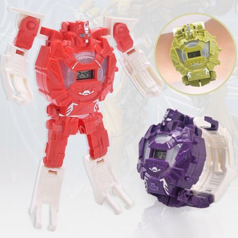 Đồng Hồ Đeo Tay Điện Tử 2 Trong 1 Hình Robot Luminous Thông Minh Dành Cho Trẻ Em - Quà Tặng Độc Đáo Cho Bé Trai, Bé Gái