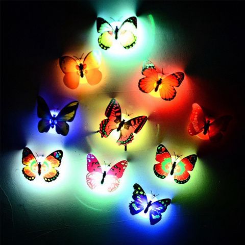 Đèn Led Hình Bướm 3D Dán Tường Trang Trí - Đèn Ngủ Phát Sáng Đổi Màu Xinh Xắn Cho Phòng Ngủ và Trang Trí Nhà Cửa
