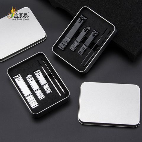 Bộ Dụng Cụ Bấm Móng Tay Cao Cấp 5 Món Thép Không Gỉ - Hộp Đựng Sang Trọng, An Toàn, Tiện Dụng Tại Nhà