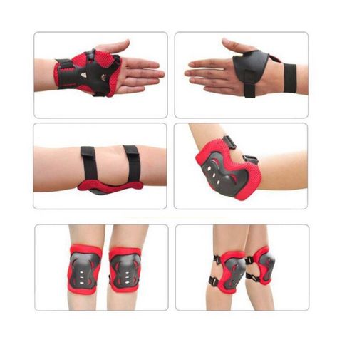 Bộ Bảo Vệ Tay Chân Trượt Patin & Xe Đạp - Hàng Chính Hãng An Toàn Cho Bé - Bảo Hộ Chất Lượng Cao, 3 Màu Sắc Đẹp