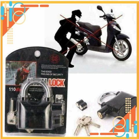 Ổ Khóa Chống Trộm Kinbar - Khóa Xe Máy Có Chuông Báo Động Thông Minh, An Toàn, Chống Cắt Phá - Lựa Chọn Hoàn Hảo Cho Bảo Vệ Nhà Cửa