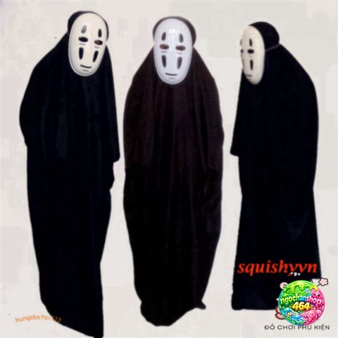 Bộ Trang Phục Vô Diện Kaonashi Hóa Trang Cho Trẻ Em & Người Lớn - Cảm Hứng Từ Spirited Away, Đồ Cosplay Thú Vị