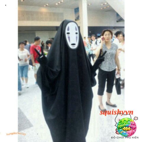 Bộ Trang Phục Vô Diện Kaonashi Hóa Trang Cho Trẻ Em & Người Lớn - Cảm Hứng Từ Spirited Away, Đồ Cosplay Thú Vị