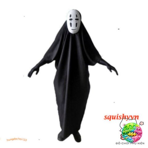Bộ Trang Phục Vô Diện Kaonashi Hóa Trang Cho Trẻ Em & Người Lớn - Cảm Hứng Từ Spirited Away, Đồ Cosplay Thú Vị
