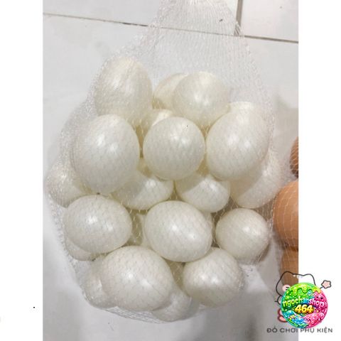 Quả Trứng Gà Nhựa Giả Trang Trí Giống Thật 99% - Trang Hoàng Nhà Cửa Sáng Tạo, Phụ Kiện Độc Đáo cho Quán Café & Cửa Hàng