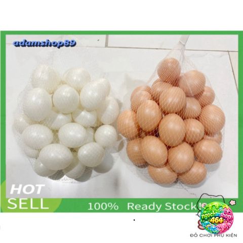 Quả Trứng Gà Nhựa Giả Trang Trí Giống Thật 99% - Trang Hoàng Nhà Cửa Sáng Tạo, Phụ Kiện Độc Đáo cho Quán Café & Cửa Hàng