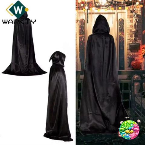 Áo Choàng Phù Thủy Halloween 59inch - Trang Phục Cosplay Rùng Rợn Chất Lượng Cao Cho Bữa Tiệc Hóa Trang