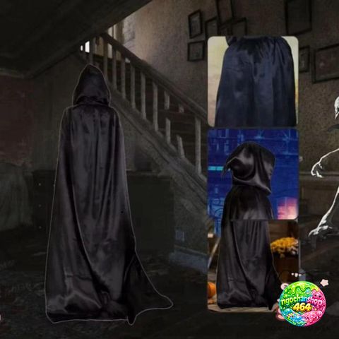 Áo Choàng Phù Thủy Halloween 59inch - Trang Phục Cosplay Rùng Rợn Chất Lượng Cao Cho Bữa Tiệc Hóa Trang