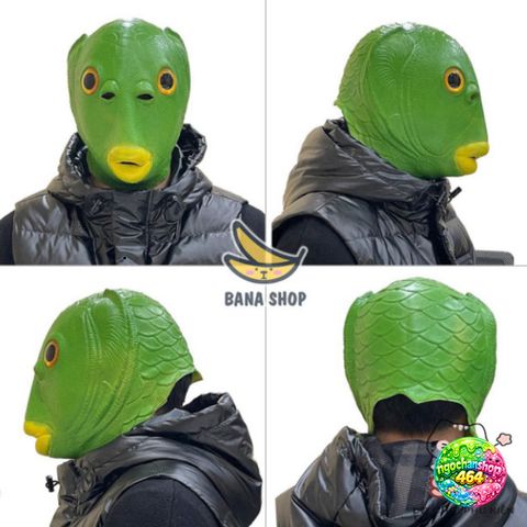 Mặt Nạ Cosplay Đầu Cá Silicone Độc Đáo, Phụ Kiện Hóa Trang Đa Sắc, An Toàn Cho Da, Thích Hợp Halloween, Tiệc Tùng, Diễn Kịch