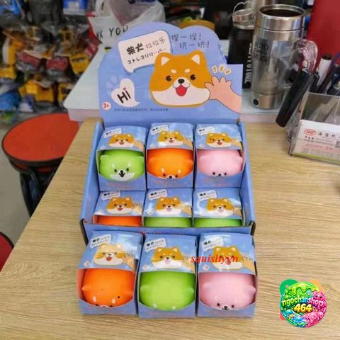 Chó Squishy Shiba Nhật Bản - Đồ Chơi Giảm Stress Phù Hợp Với Trẻ Em - Quà Tặng Dễ Thương, Chất Liệu Nhựa Dẻo Bền Bỉ