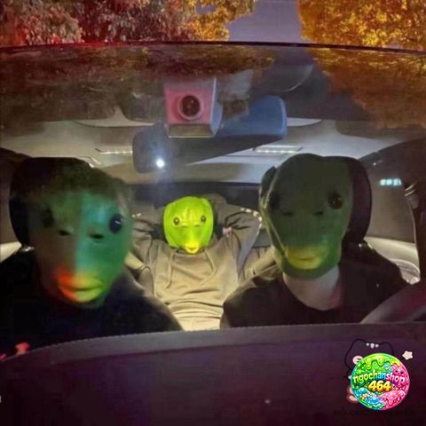 Mặt Nạ Quái Vật Đầu Cá Xanh Lá Latex Thời Trang Halloween - Phụ Kiện Đi Dự Tiệc Tiktok, Đạo Cụ Nhập Vai