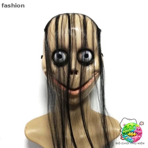 Mặt Nạ Halloween Kinh Dị Tóc Dài Mo Mo - Đồ Hóa Trang Ma Quái cho Tiệc Tùng và Sự Kiện Cosplay