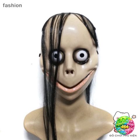 Mặt Nạ Halloween Kinh Dị Tóc Dài Mo Mo - Đồ Hóa Trang Ma Quái cho Tiệc Tùng và Sự Kiện Cosplay