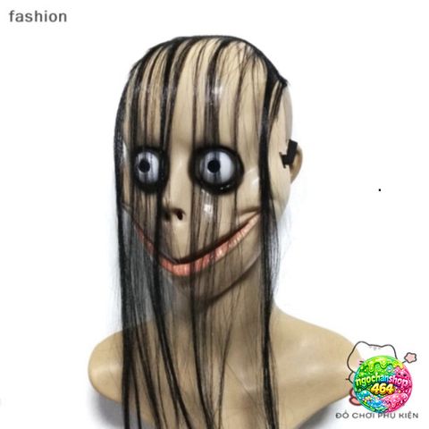 Mặt Nạ Halloween Kinh Dị Tóc Dài Mo Mo - Đồ Hóa Trang Ma Quái cho Tiệc Tùng và Sự Kiện Cosplay
