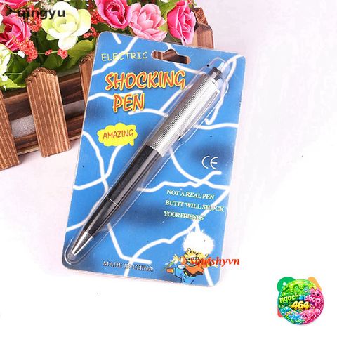 Bút Bi Điện Shock - Bút Viết Hài Hước Di Động Kinh Dị, Quà Tặng Độc Đáo Cho Bạn Bè, Hộp Bao Gồm 3 Pin LR41
