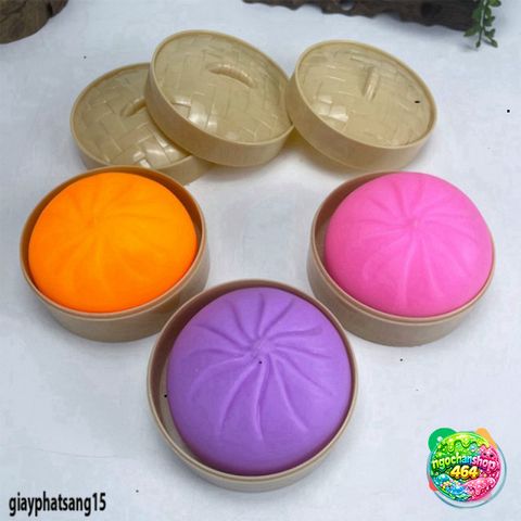 Bánh Bao Silicon Mềm Mại 10CM - Đồ Chơi Giải Trí Xua Tan Căng Thẳng - Phụ Kiện Bàn Làm Việc, Quà Tặng Dễ Thương
