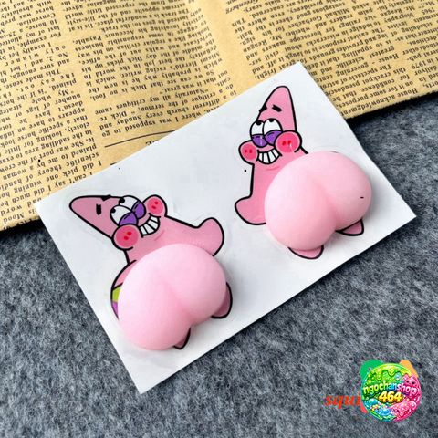 Miếng Dán Silicon Mông Giảm Stress Cute - Sticker Quả Đào Độc Đáo Cho Điện Thoại, Xe Hơi, Trang Trí Nhà Cửa