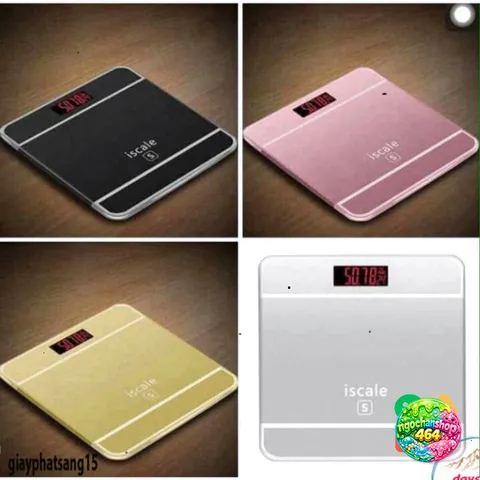 Cân Sức Khỏe Iscale Hình iPhone - Cân Điện Tử Sang Trọng, Tải Trọng Tối Đa 180kg, Thiết Kế Kính Chịu Va Đập