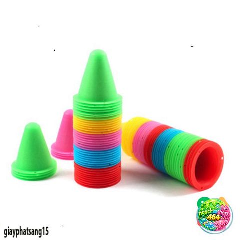 Bộ 10 Cốc Tập Trượt Patin Chất Liệu Nhựa Bền - Hỗ Trợ Luyện Tập Đường Đi - Màu Sắc Sáng Bắt Mắt, Nhẹ Gọn