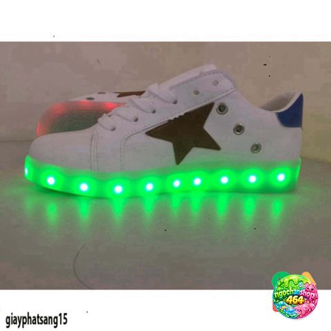 Giày Thể Thao LED Phát Sáng Đa Màu 5 Cánh - Giày Thời Trang Cho Nam Nữ, 8 Chế Độ Sáng Đổi Màu, Phù Hợp Vui Chơi, Tiệc Tùng