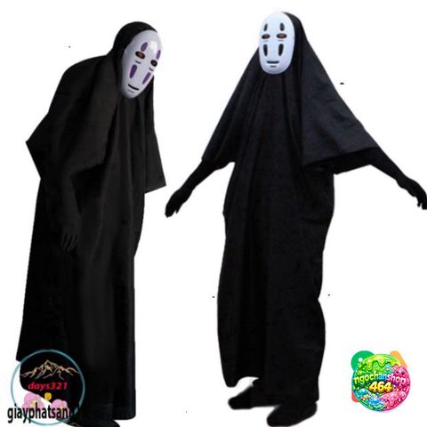Bộ Trang Phục Vô Diện Đen cho Cosplay - Mặt Nạ, Áo Choàng và Găng Tay Siêu Anh Hùng Dành Cho Trẻ Em và Người Lớn