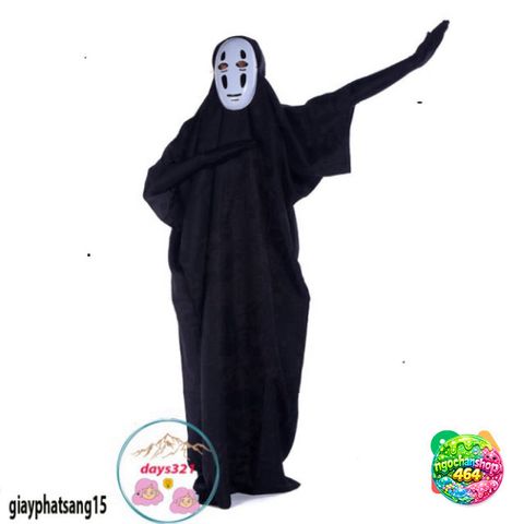 Bộ Trang Phục Vô Diện Đen cho Cosplay - Mặt Nạ, Áo Choàng và Găng Tay Siêu Anh Hùng Dành Cho Trẻ Em và Người Lớn